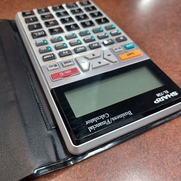 Sharp EL-738 Business/Financial  Calculator - Picture 12 of 13
